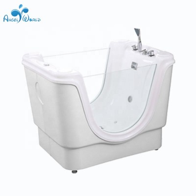 China square small size freestanding whirlpool spa bathtub for babies