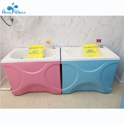 Freestanding baby bathing equipment acrylic baby spa bath bathtub